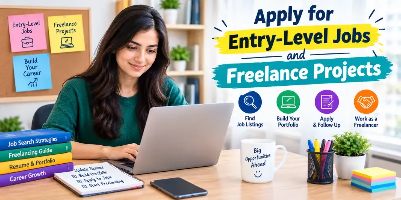 Apply for Entry-Level Jobs and Freelance Projects to gain practical content marketing experience.