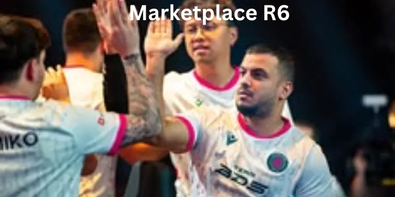 Marketplace R6 players trading game items.