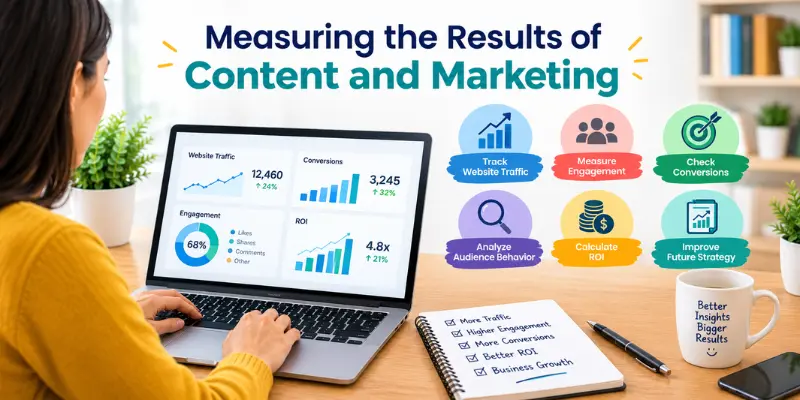 Content and Marketing: How They Work Together to Grow a Business Measuring content and marketing performance using website traffic, engagement, conversions, and analytics.